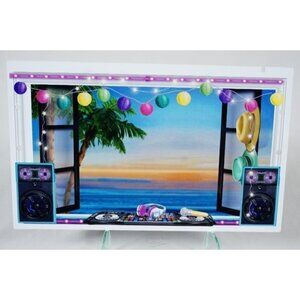 2021 Barbie Dream House Rooftop Wall Backdrop Insert 3 Story Replacement GRG93